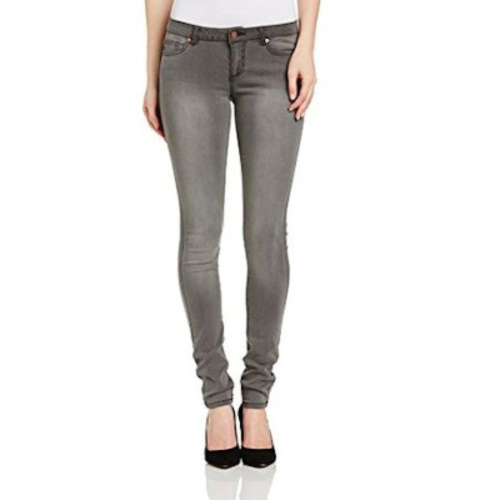NOISY MAY Super Slim Skinny Jeans Grey
